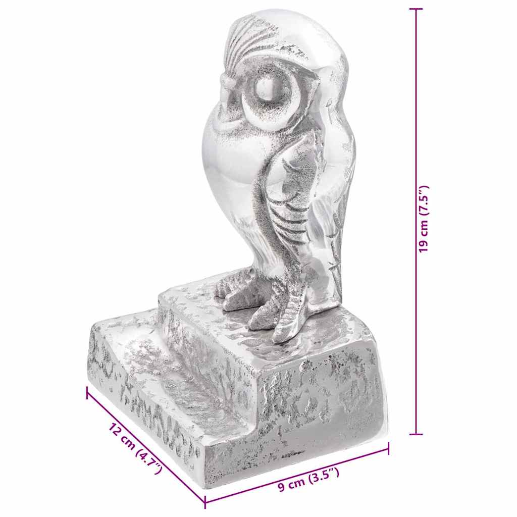Bookends 2 pcs Silver 12 x 9 x 19 cm Aluminium