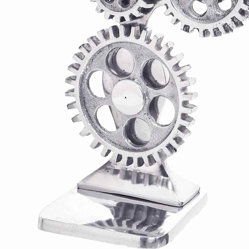 Bookends 2 pcs Silver 10 x 10 x 22 cm Aluminium