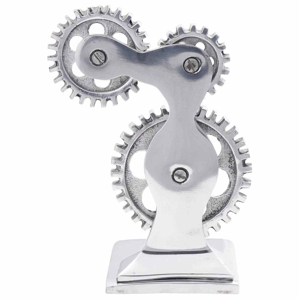 Bookends 2 pcs Silver 10 x 10 x 22 cm Aluminium