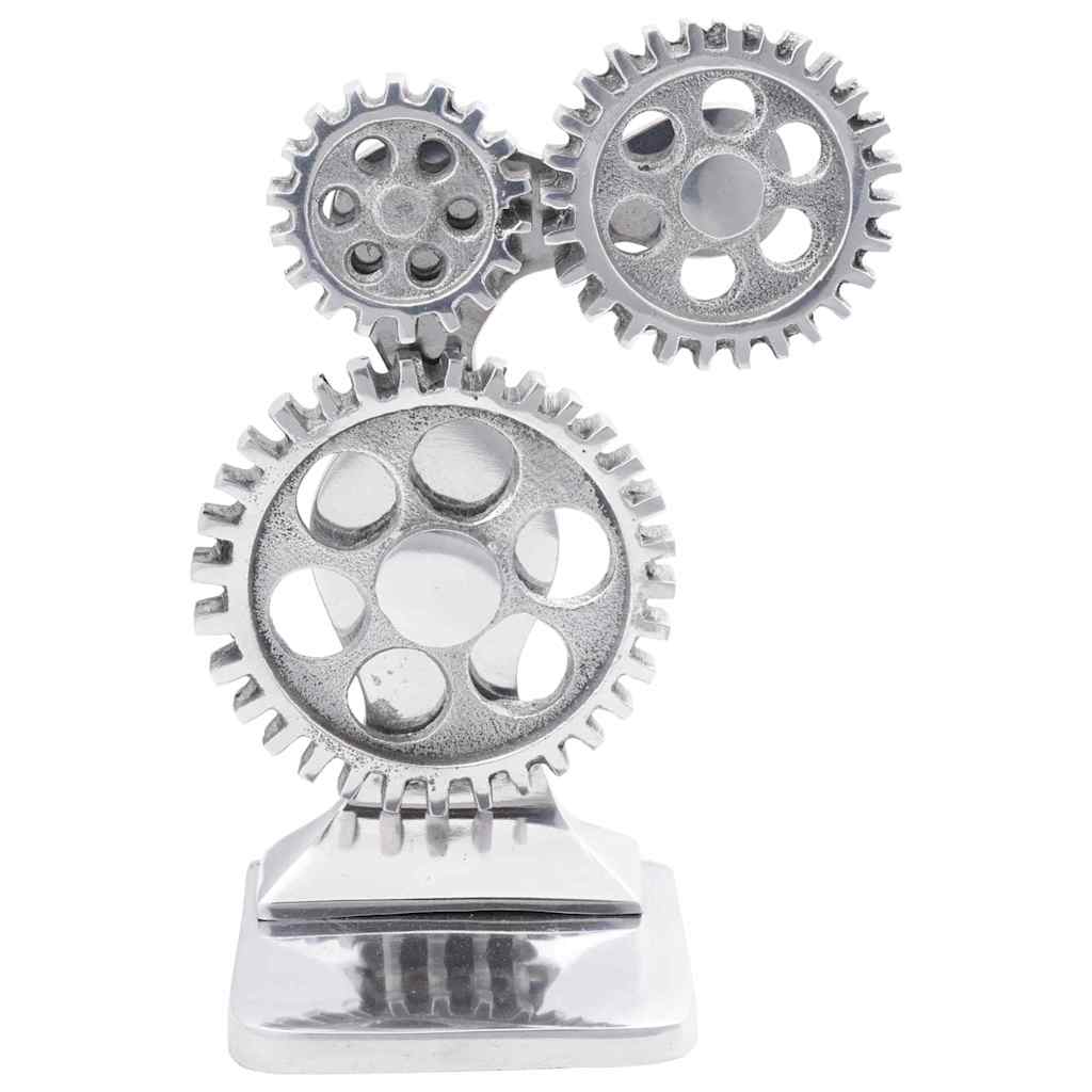 Bookends 2 pcs Silver 10 x 10 x 22 cm Aluminium