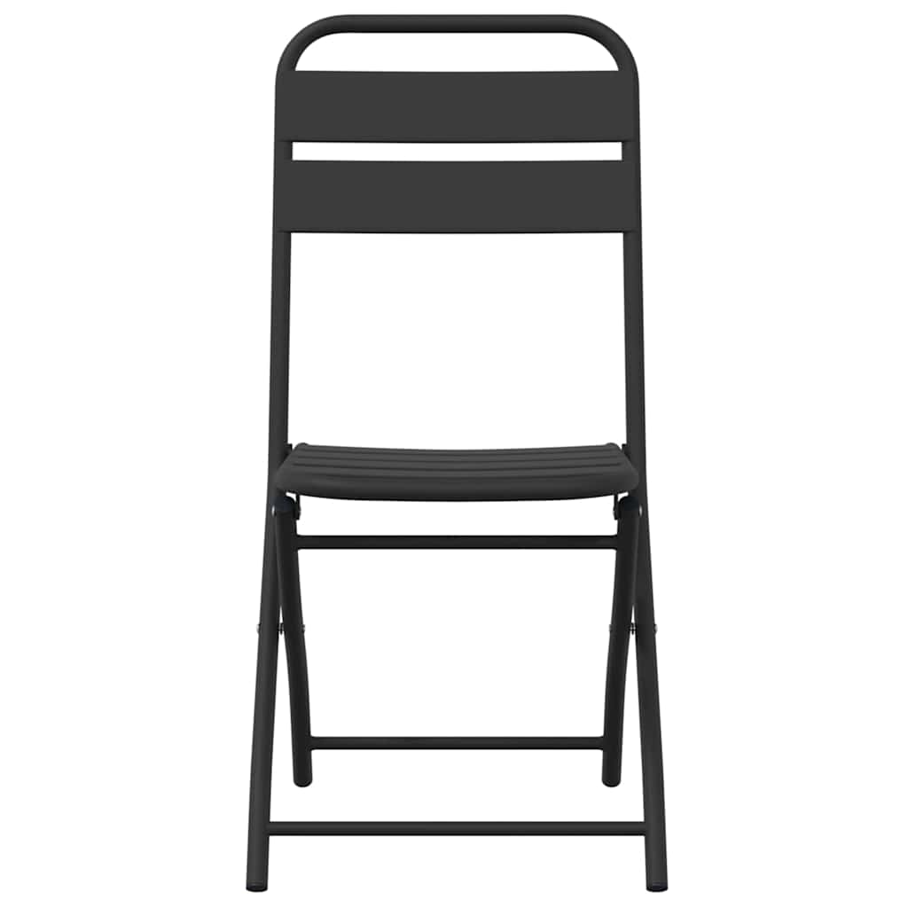Garden Folding Chair 2 pcs Anthracite 55 x 56.5 x 91cm Steel