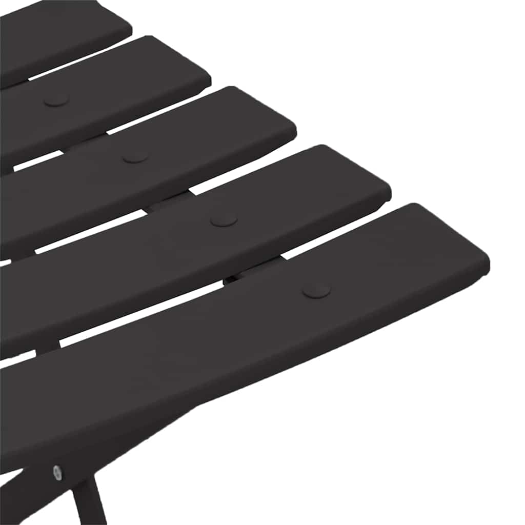 Garden Folding Chair 2 pcs Anthracite 42 x 46 x 82cm Steel