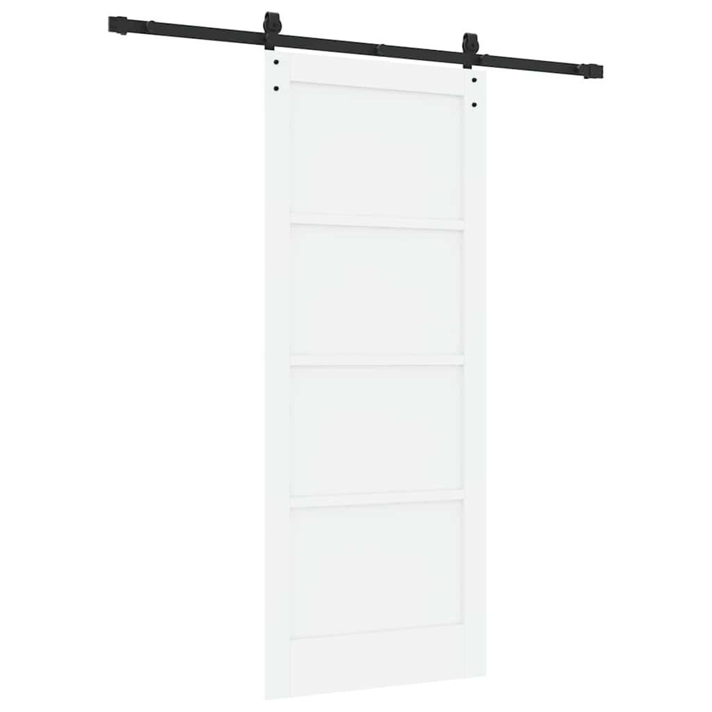Sliding Door Manual White and black 83 x 202 cm