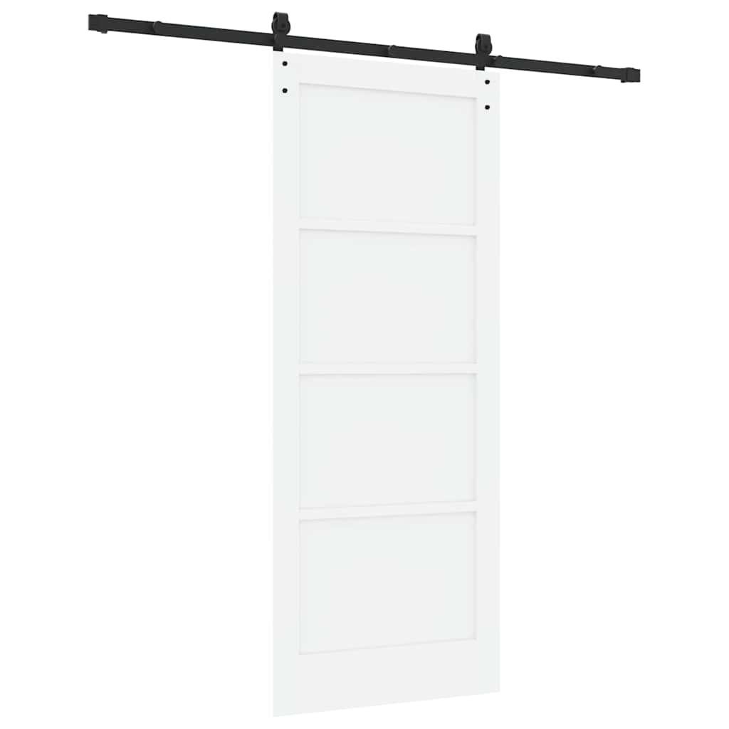 Sliding Door Manual White and black 83 x 202 cm