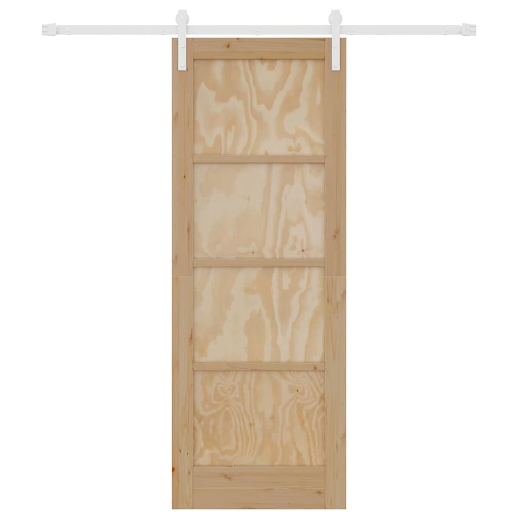 Sliding Door Manual Natural and white 73.5 x 198.5 cm