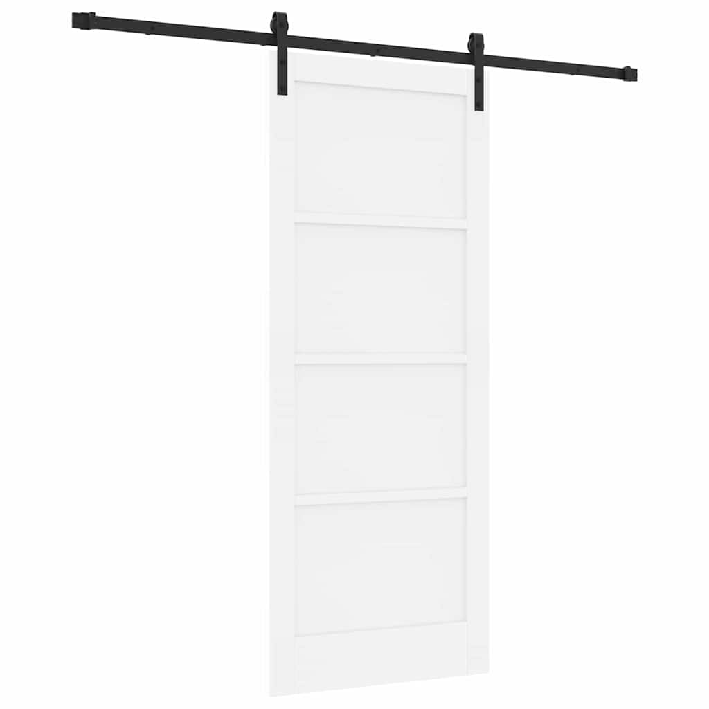 Sliding Door Manual White and black 83 x 202 cm