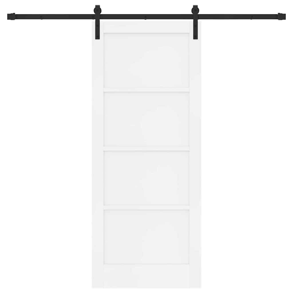 Sliding Door Manual White and black 83 x 202 cm