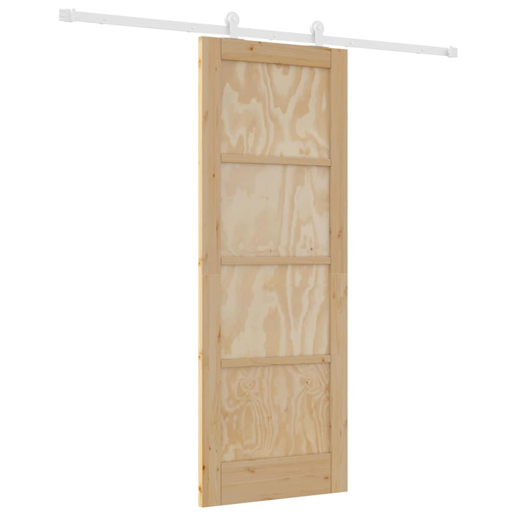 Sliding Door Set ORKDAL Natural and white 73.5 x 198.5 cm