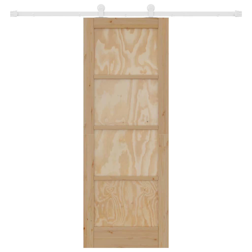 Sliding Door Set ORKDAL Natural and white 73.5 x 198.5 cm