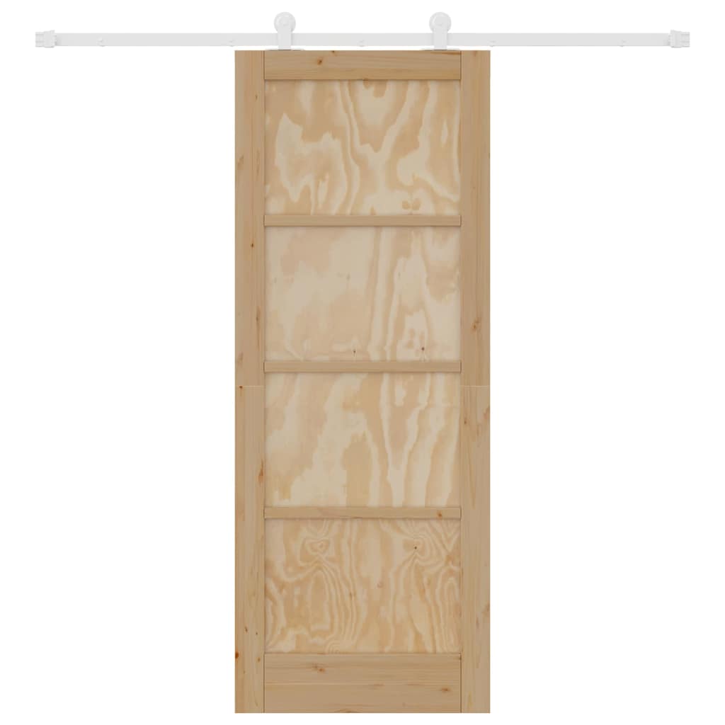 Sliding Door Set Manual ORKDAL Natural and white 78 x 202 cm