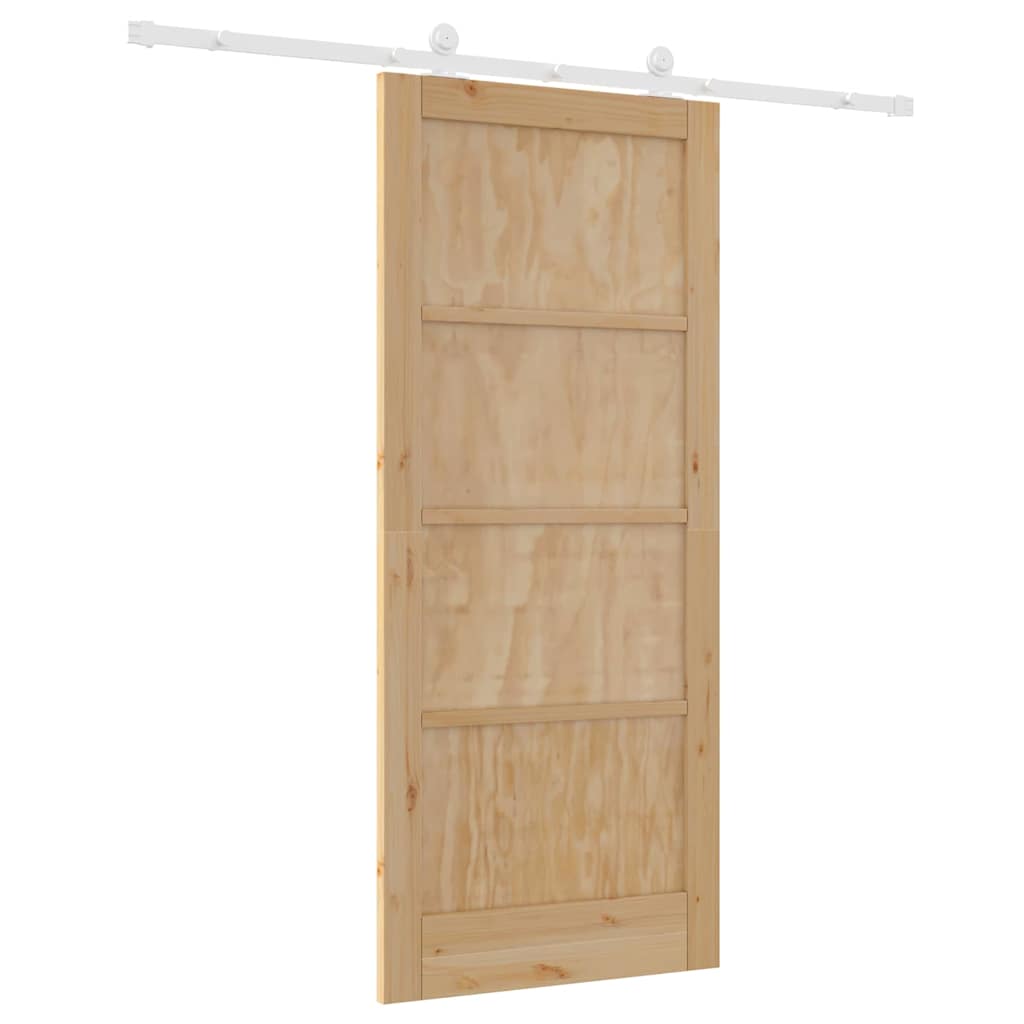 Sliding Door Set Manual ORKDAL Natural and white 86 x 198.5 cm