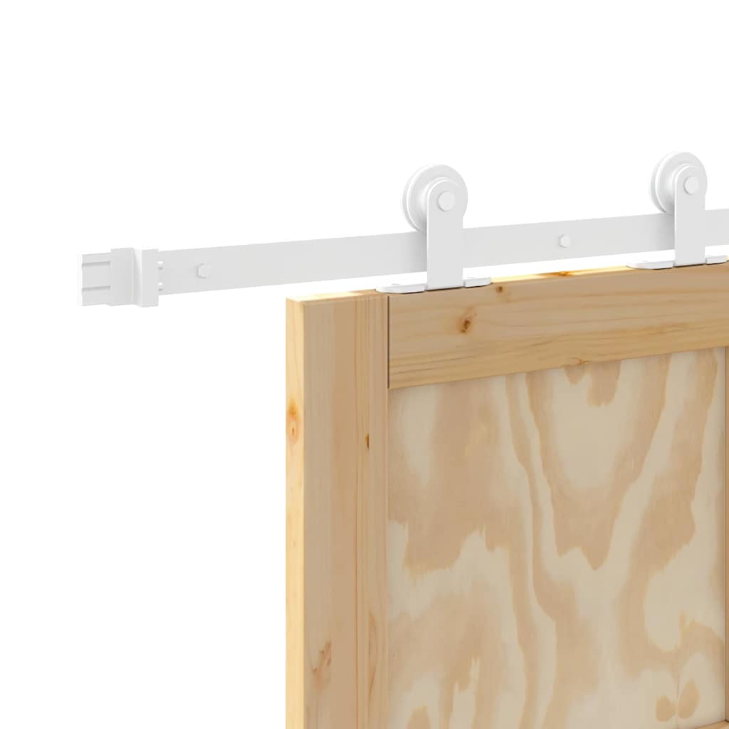 Sliding Door Set Manual ORKDAL Natural and white 86 x 211 cm