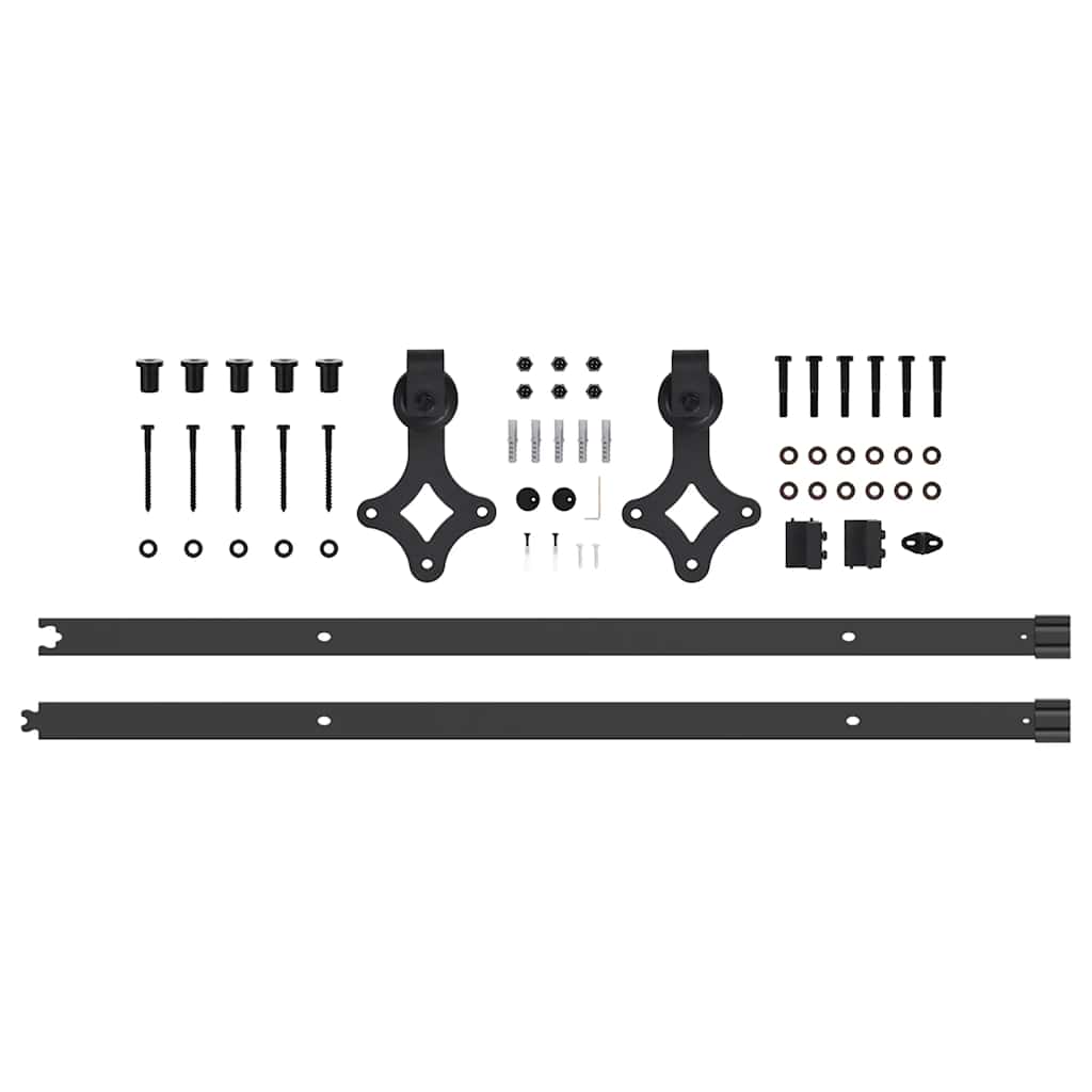 Sliding Door Manual White and black 83 x 202 cm