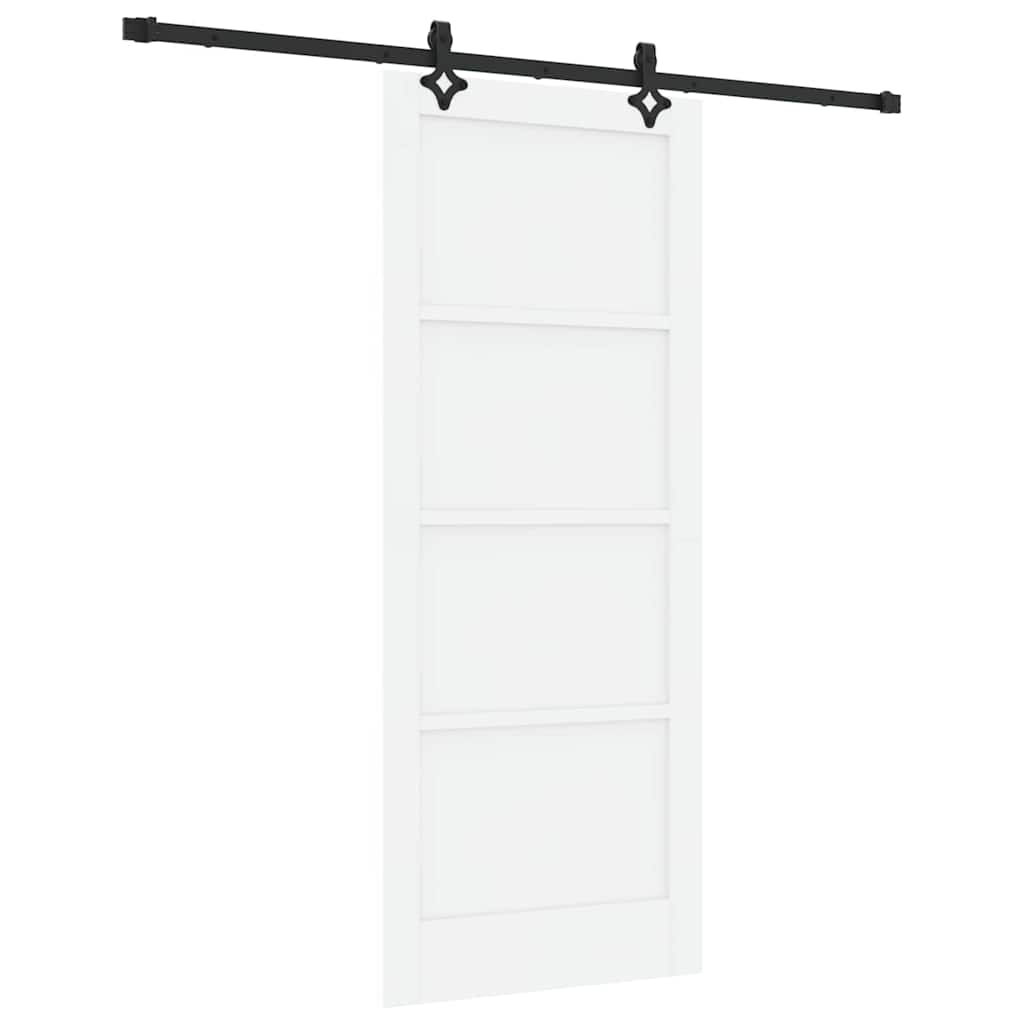 Sliding Door Manual White and black 83 x 202 cm