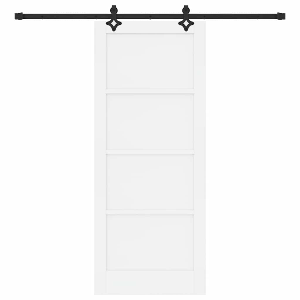 Sliding Door Manual White and black 83 x 202 cm