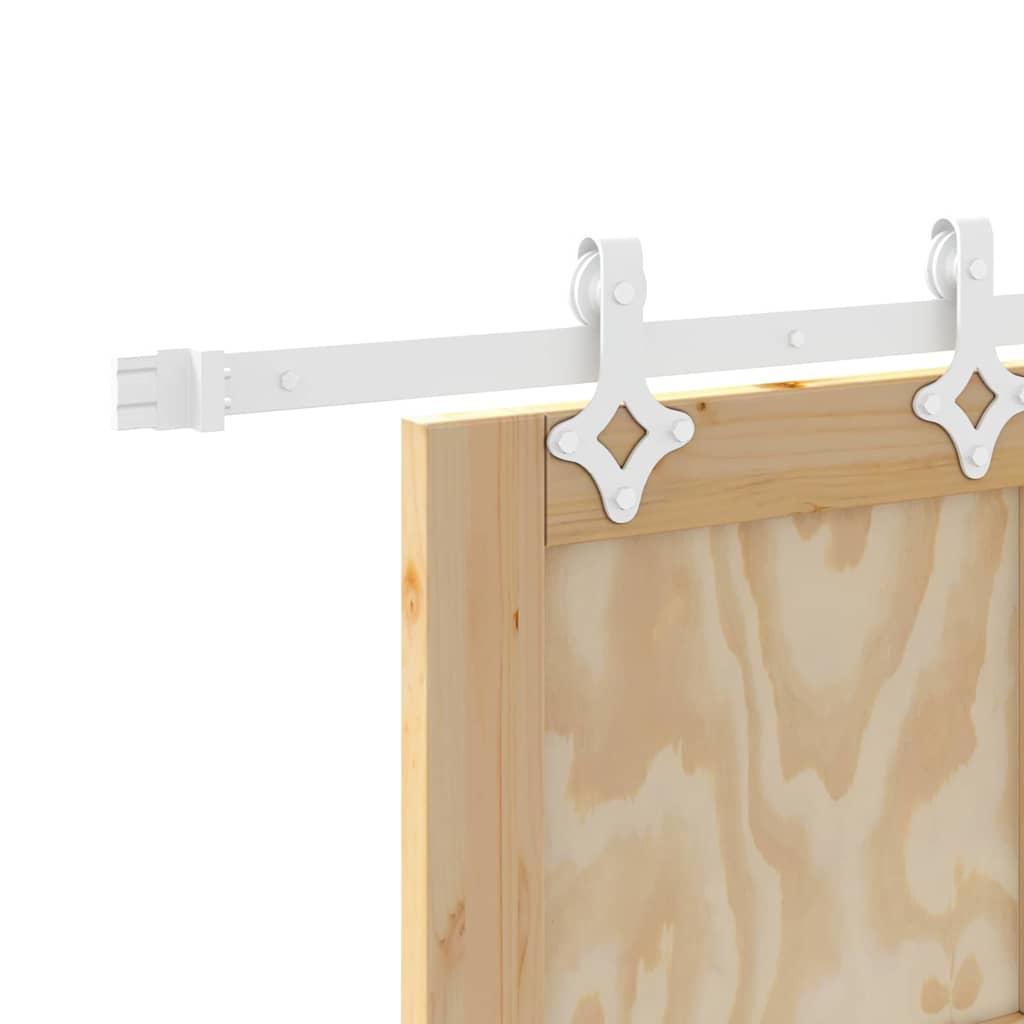 Sliding Door Manual Natural and white 73.5 x 198.5 cm