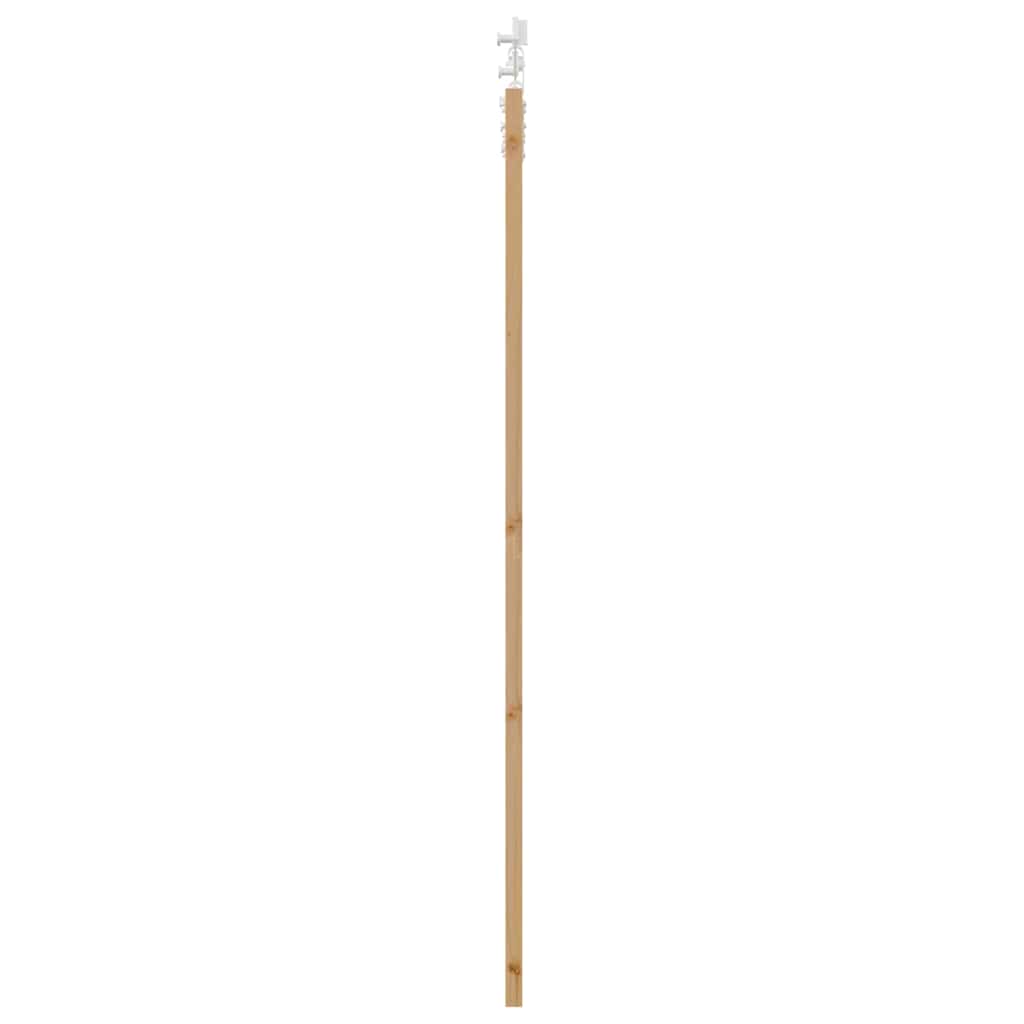 Sliding Door Manual White 83 x 202 cm Solid pine wood and steel