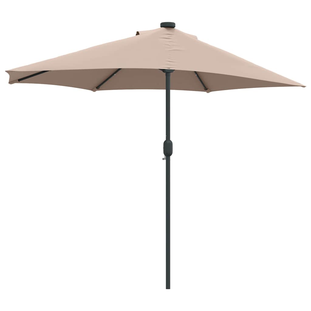 Garden Parasol Taupe 294 x 150 x 224 cm Fabric