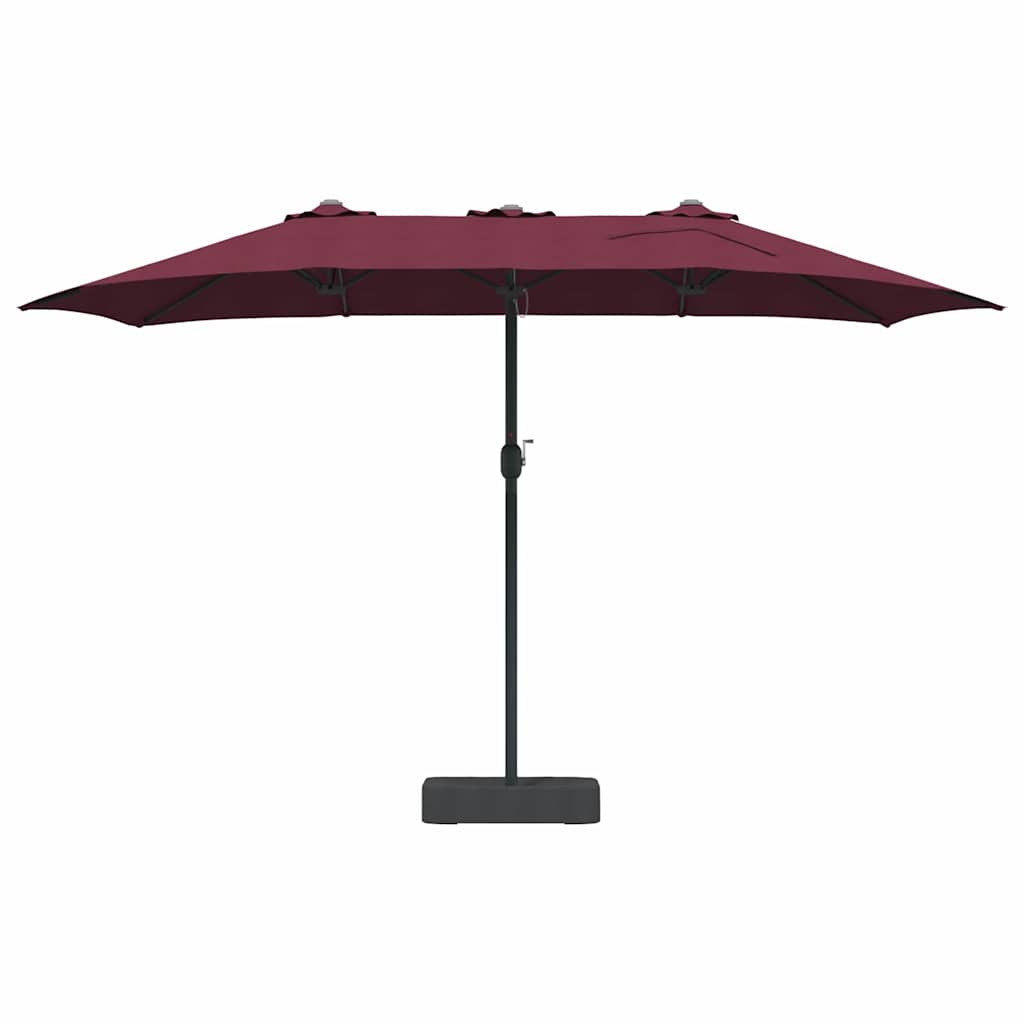 Garden Parasol Bordeaux red 385 x 209 x 244 cm Fabric