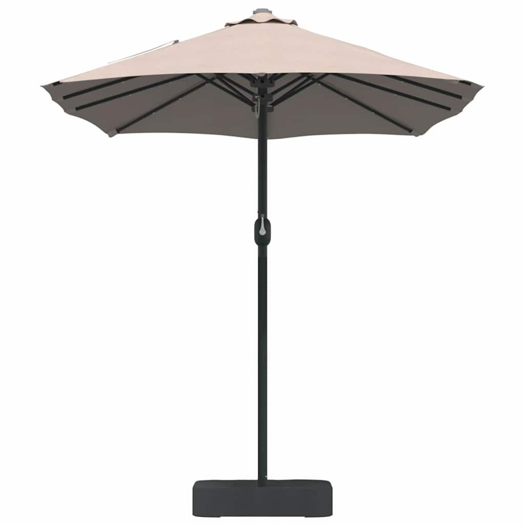 Garden Parasol Taupe 385 x 209 x 244 cm Fabric