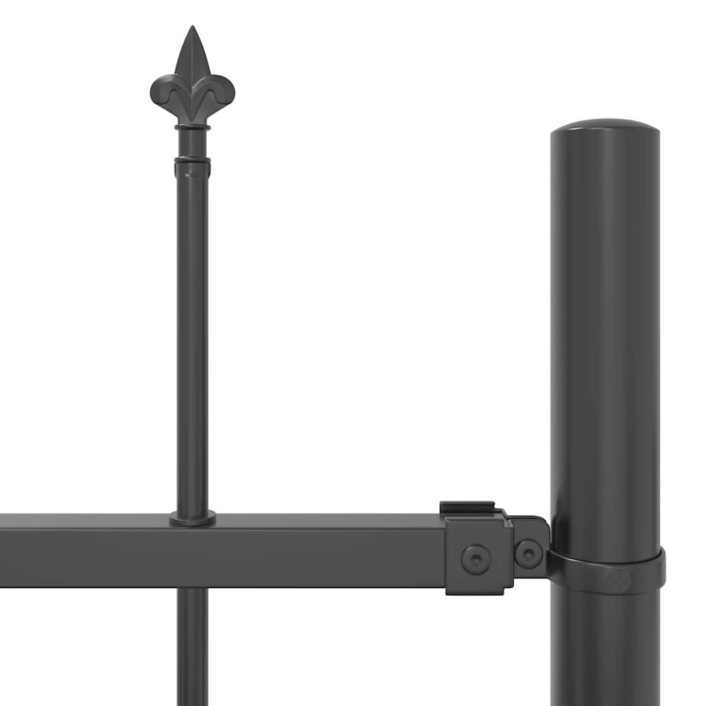 Garden Fence Grey 3.4 x 0.8 m Powder-coated steel