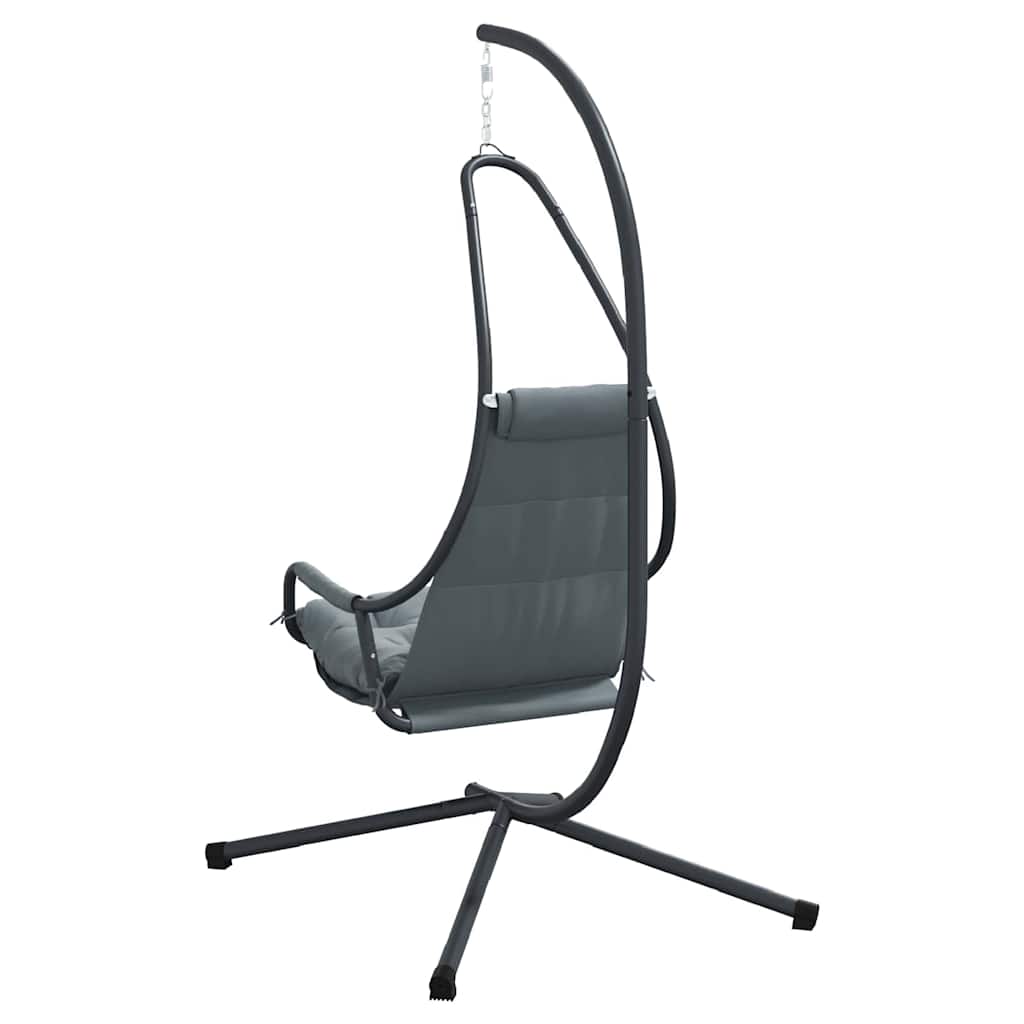 Hanging Egg Chair Folding Anthracite 94 x 107 x 196.5 cm Steel