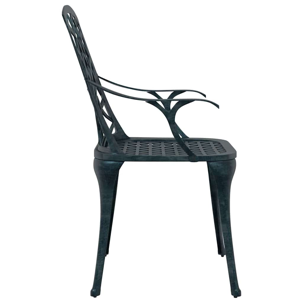 Garden Chair Green 61 x 60.5 x 93cm Aluminium