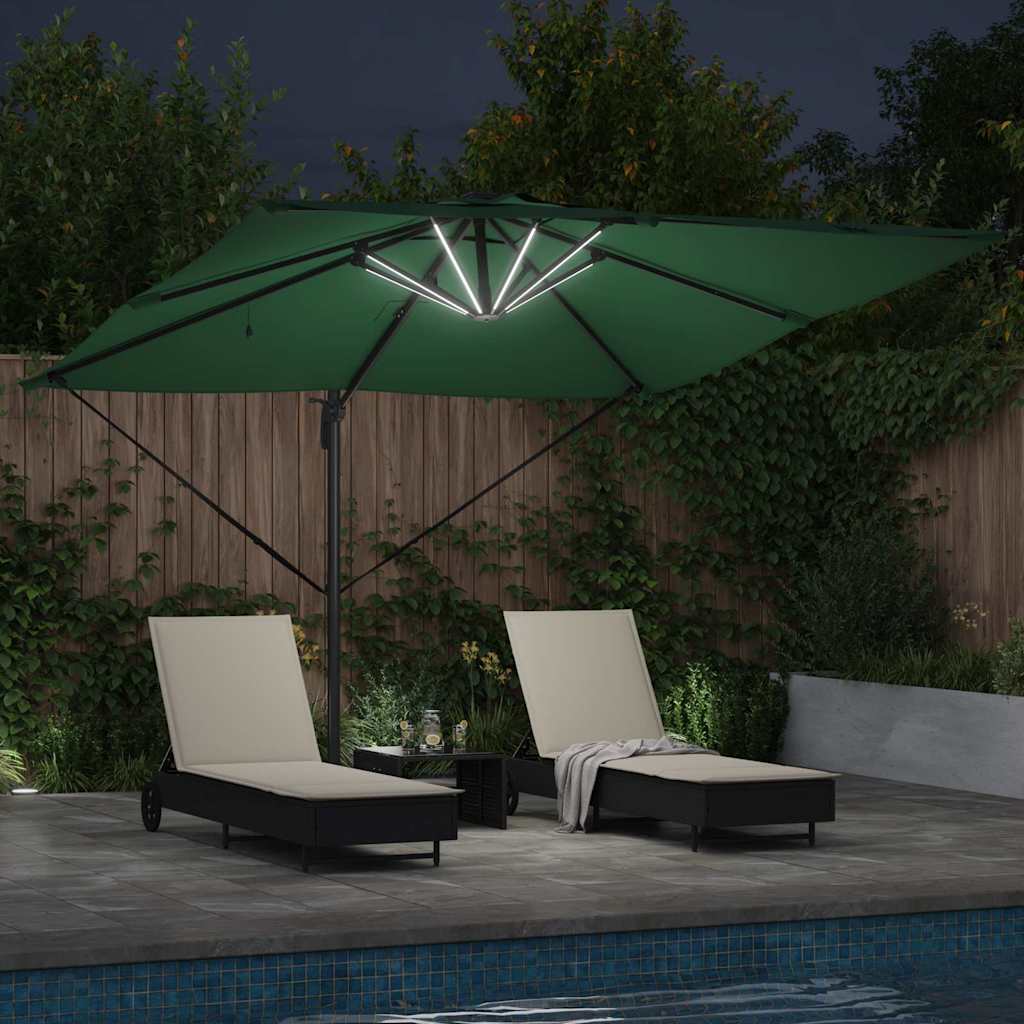 Parasol Green 286 x 285 x 270 cm Aluminium