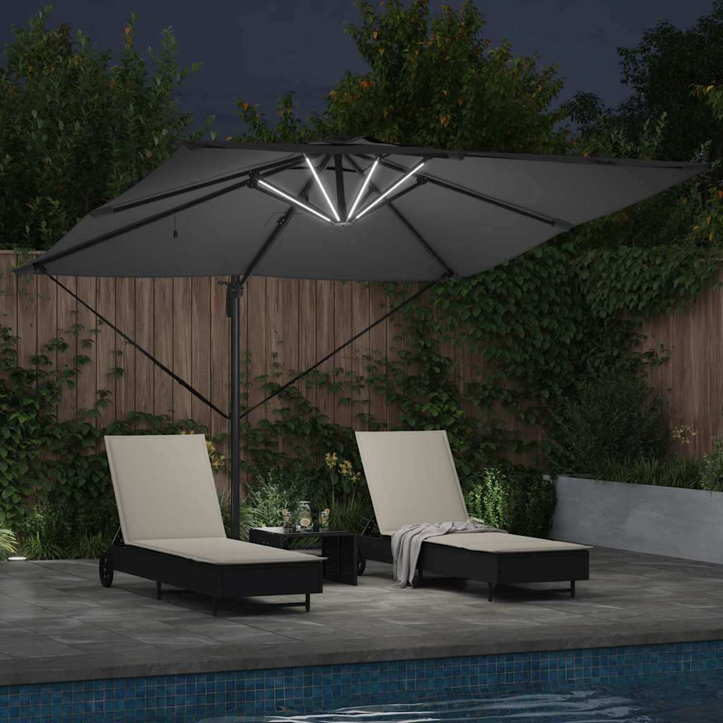 Parasol 286 x 285 x 270 cm Aluminium