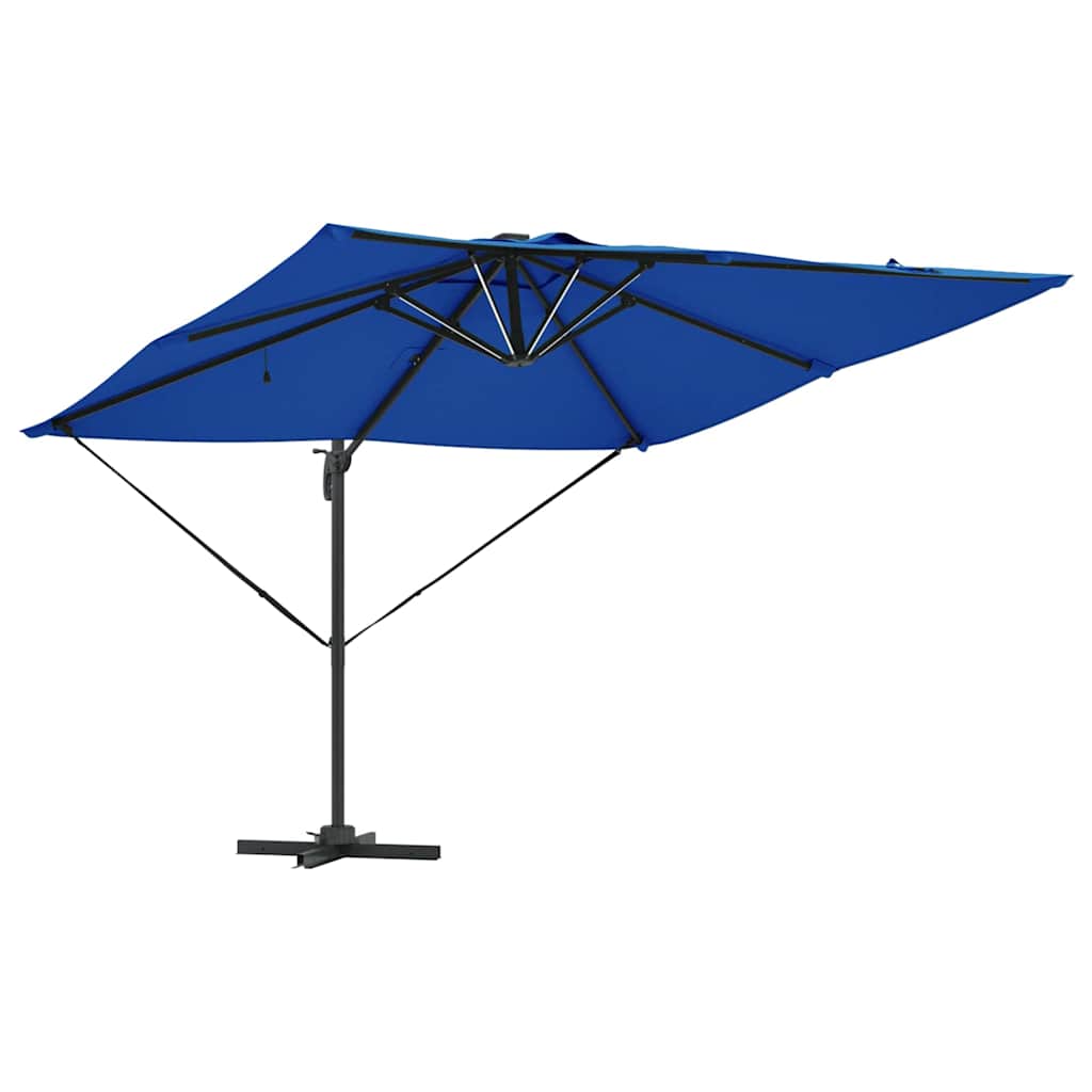 Parasol Azure blue 286 x 285 x 270 cm Aluminium