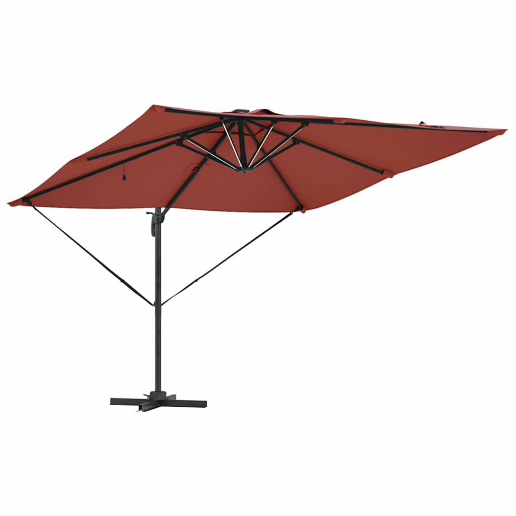 Parasol Terracotta 286 x 285 x 270 cm Aluminium