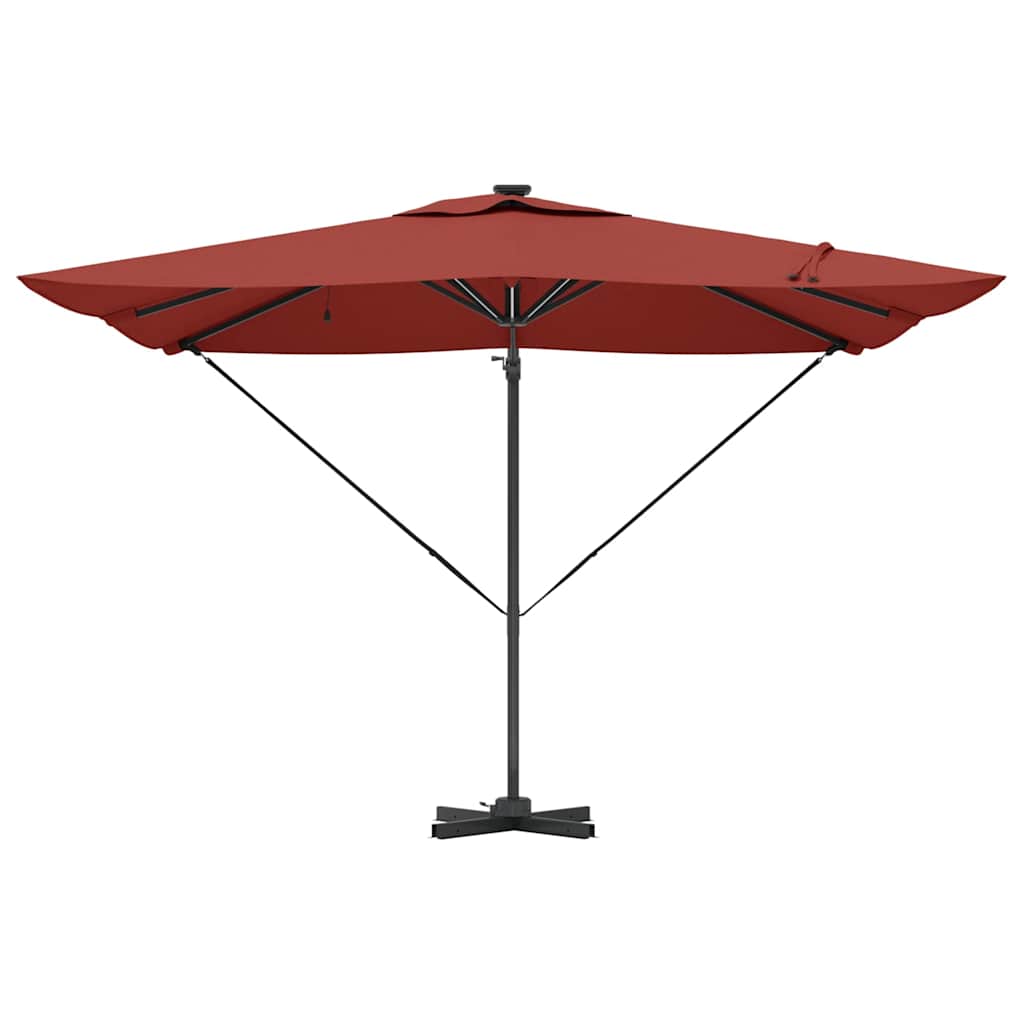 Parasol Terracotta 286 x 285 x 270 cm Aluminium