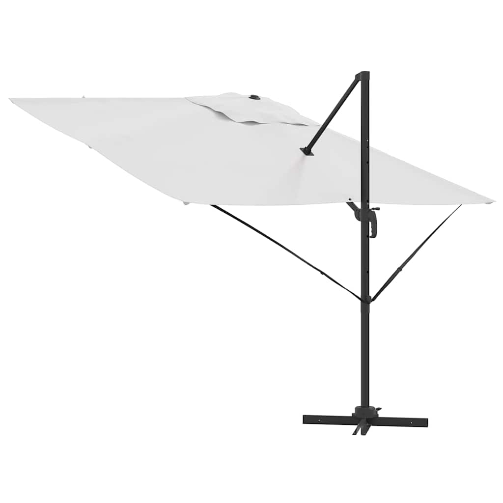 Roma Parasol Beige 286 x 285 x 265 cm Polyester and Aluminium