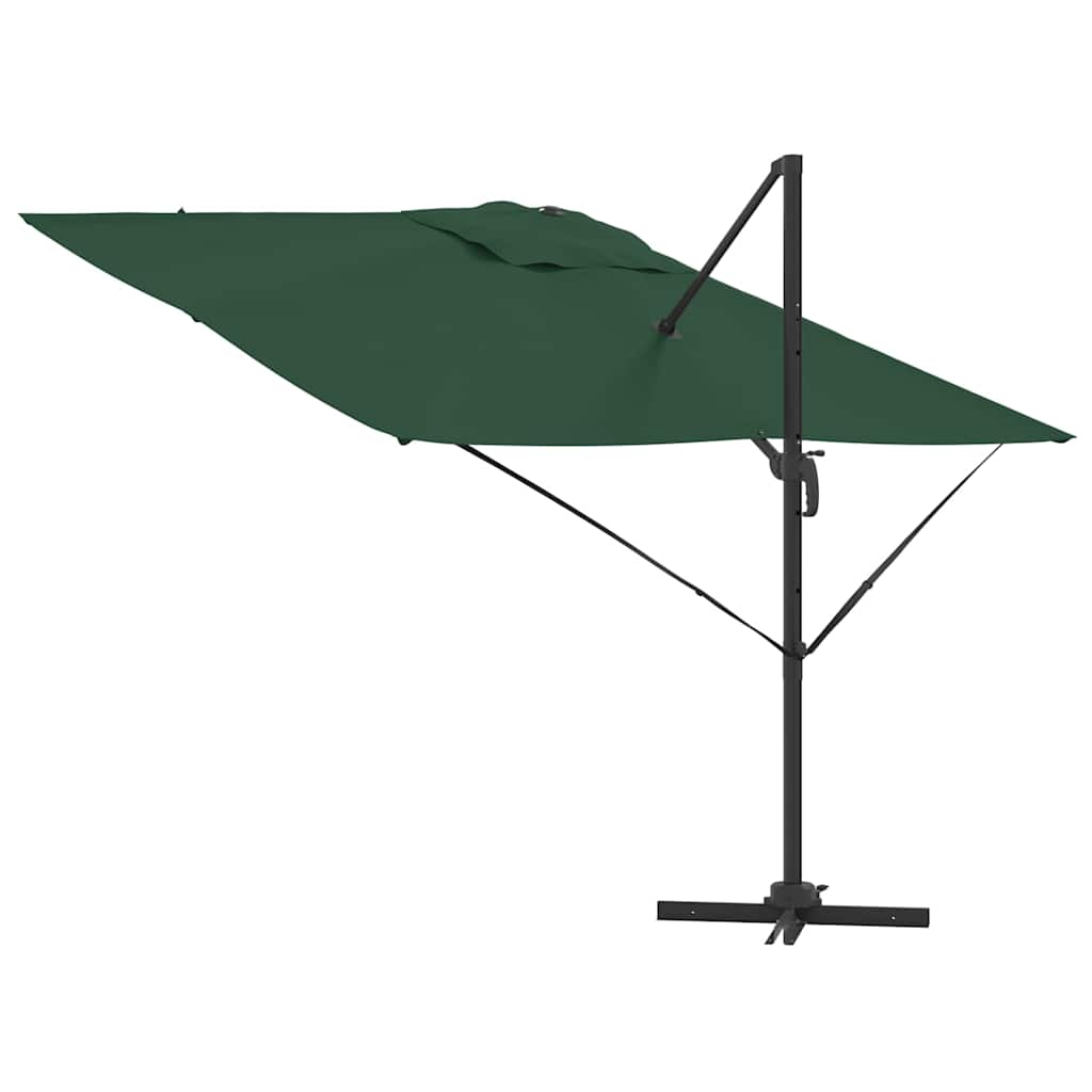 Roma Parasol Green 286 x 285 x 265 cm Polyester and Aluminium