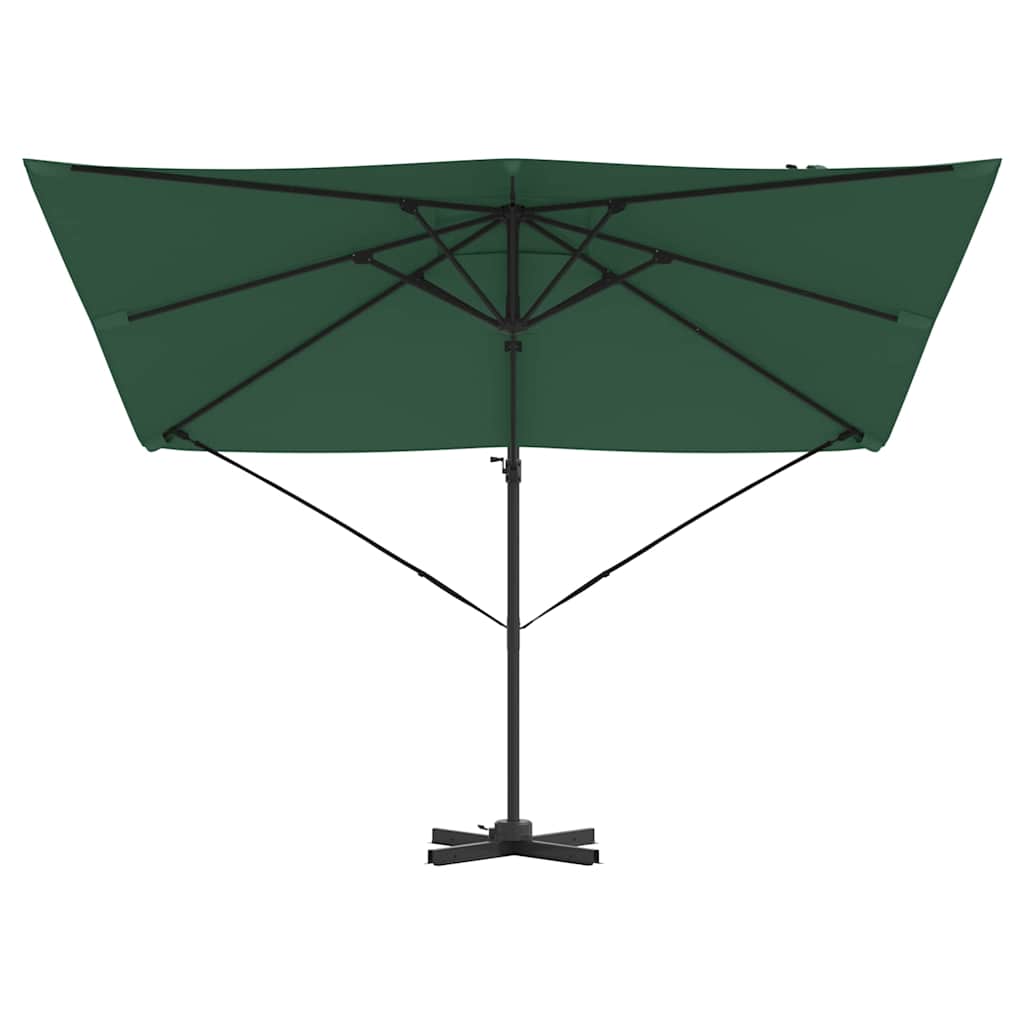 Roma Parasol Green 286 x 285 x 265 cm Polyester and Aluminium
