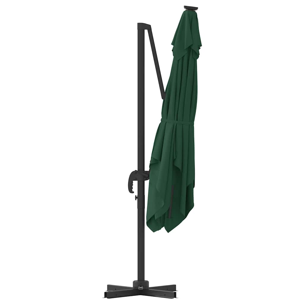 Roma Parasol Green 286 x 285 x 265 cm Polyester and Aluminium