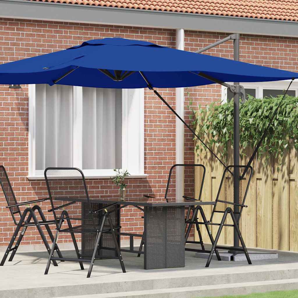 Roma Parasol Blue 286 x 285 x 265 cm Polyester and Aluminium