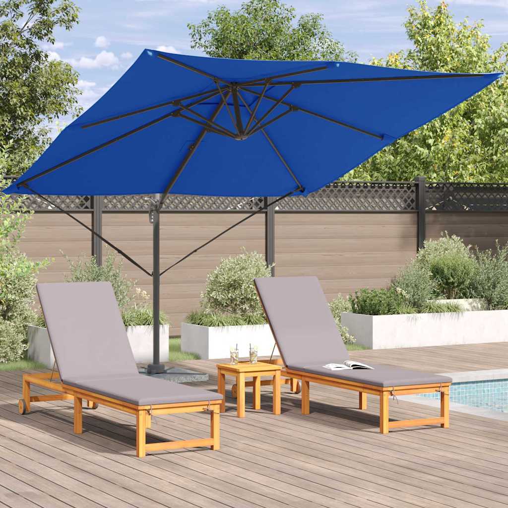 Roma Parasol Blue 286 x 285 x 265 cm Polyester and Aluminium