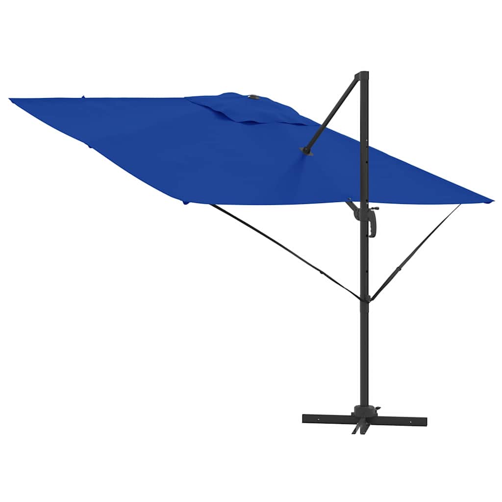 Roma Parasol Blue 286 x 285 x 265 cm Polyester and Aluminium