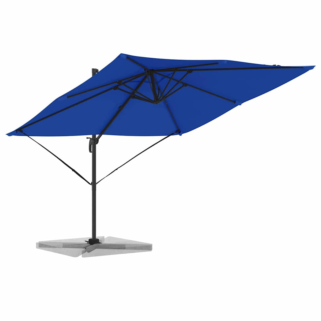 Roma Parasol Blue 286 x 285 x 265 cm Polyester and Aluminium