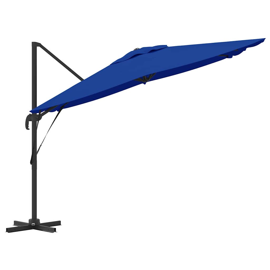 Roma Parasol Blue 286 x 285 x 265 cm Polyester and Aluminium