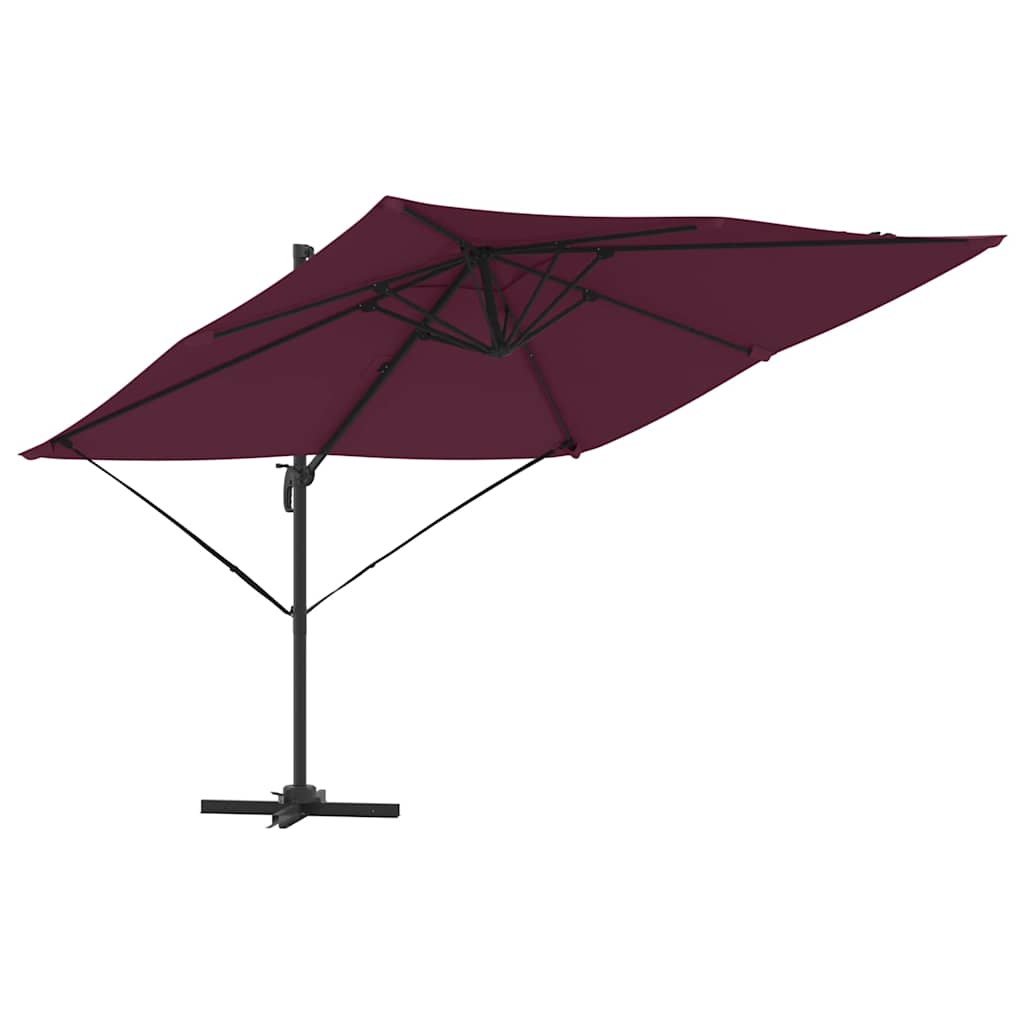 Roma Parasol Red 286 x 285 x 265 cm Polyester and Aluminium