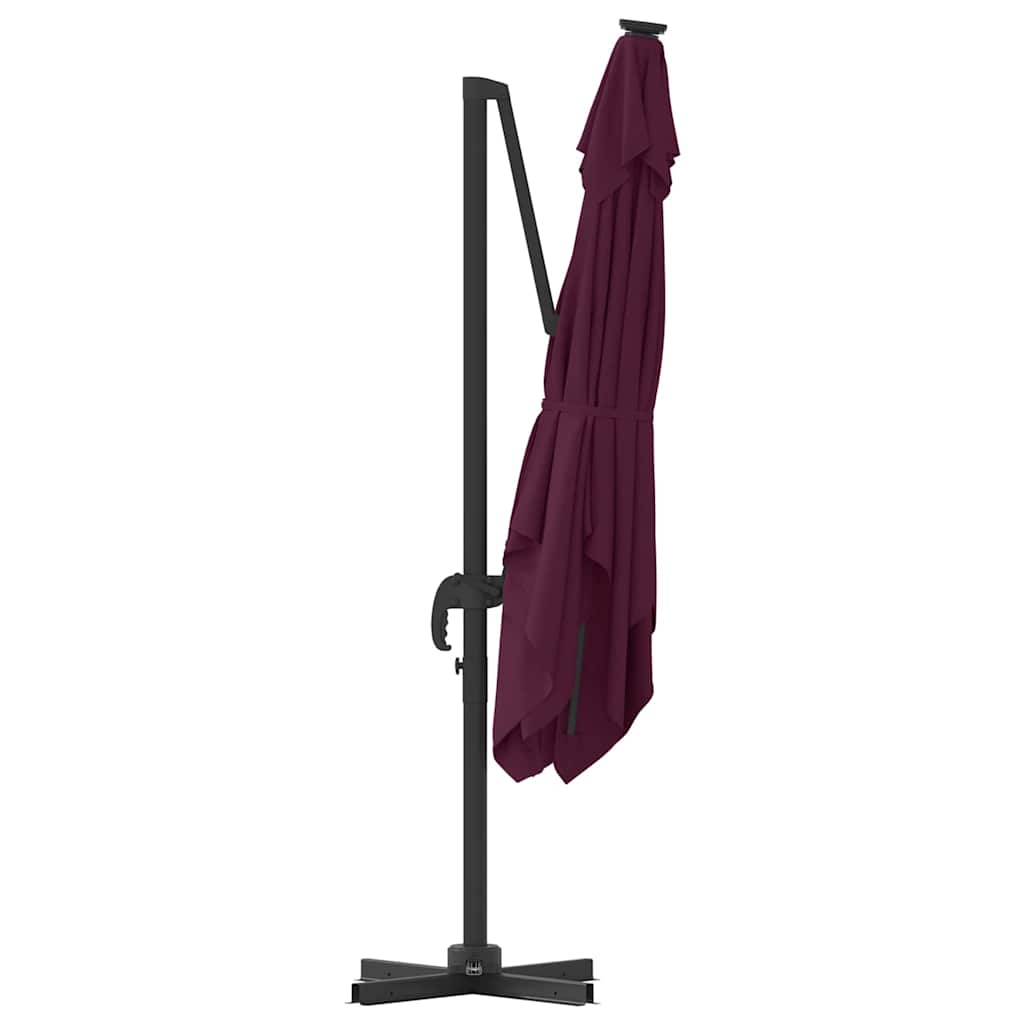 Roma Parasol Red 286 x 285 x 265 cm Polyester and Aluminium