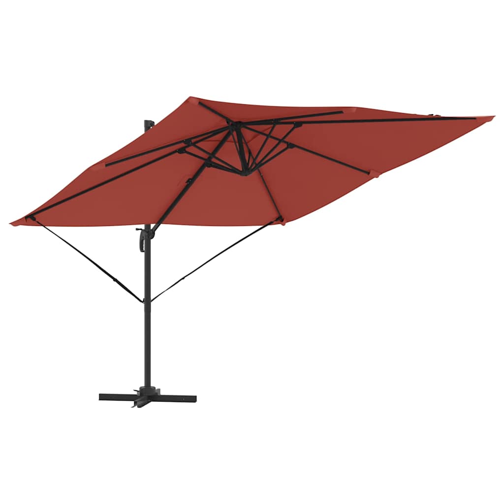 Roma Parasol Red 286 x 285 x 265 cm Polyester and Aluminium