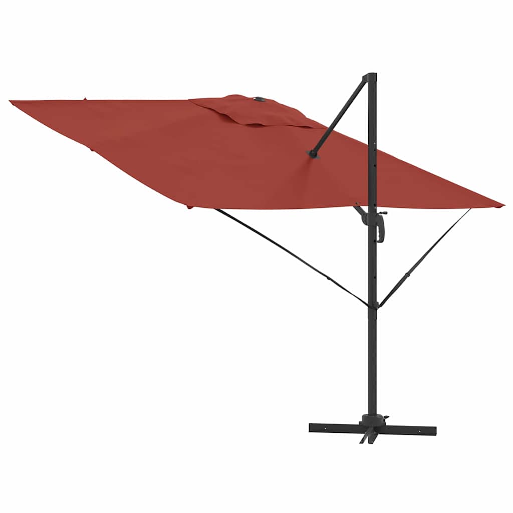Roma Parasol Red 286 x 285 x 265 cm Polyester and Aluminium