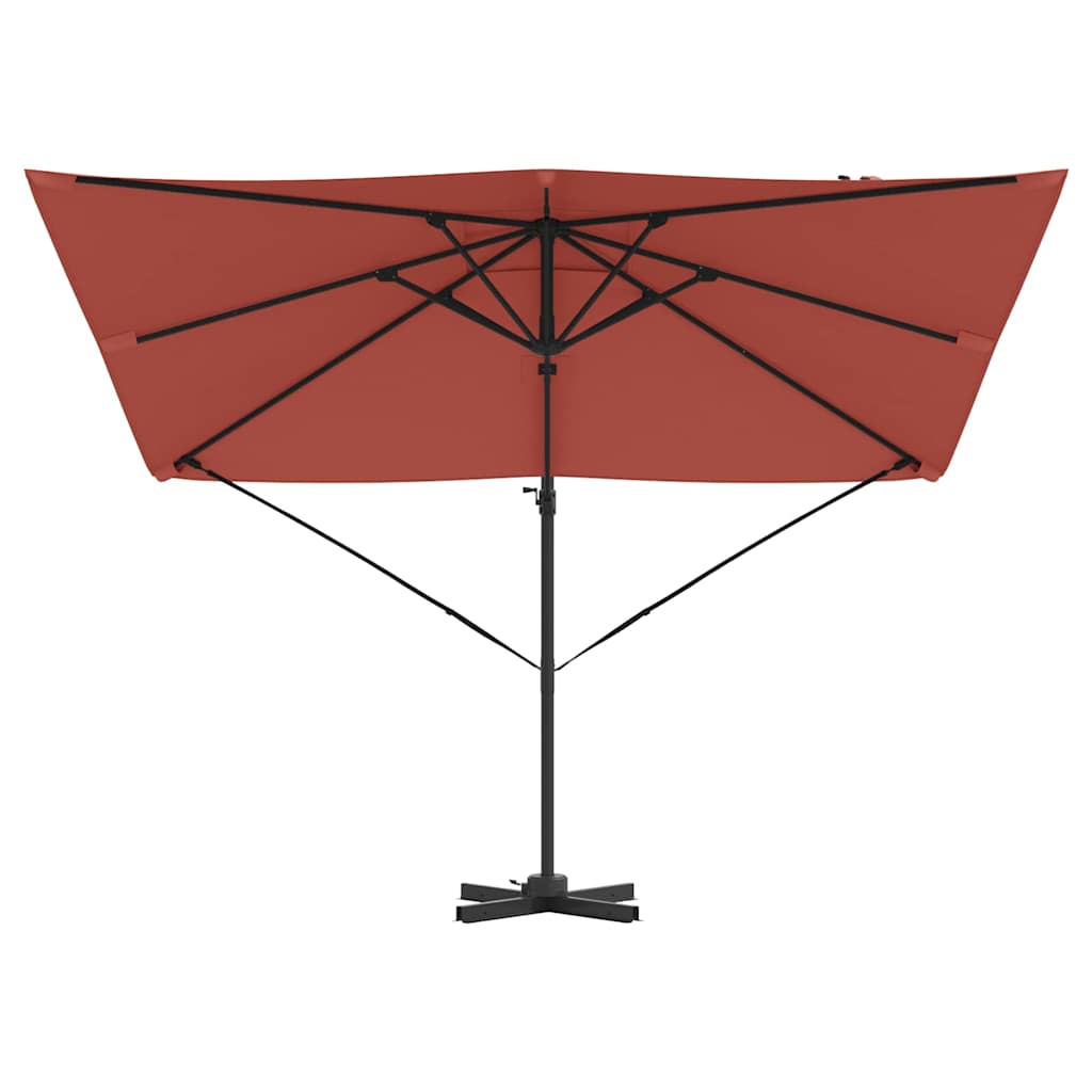 Roma Parasol Red 286 x 285 x 265 cm Polyester and Aluminium