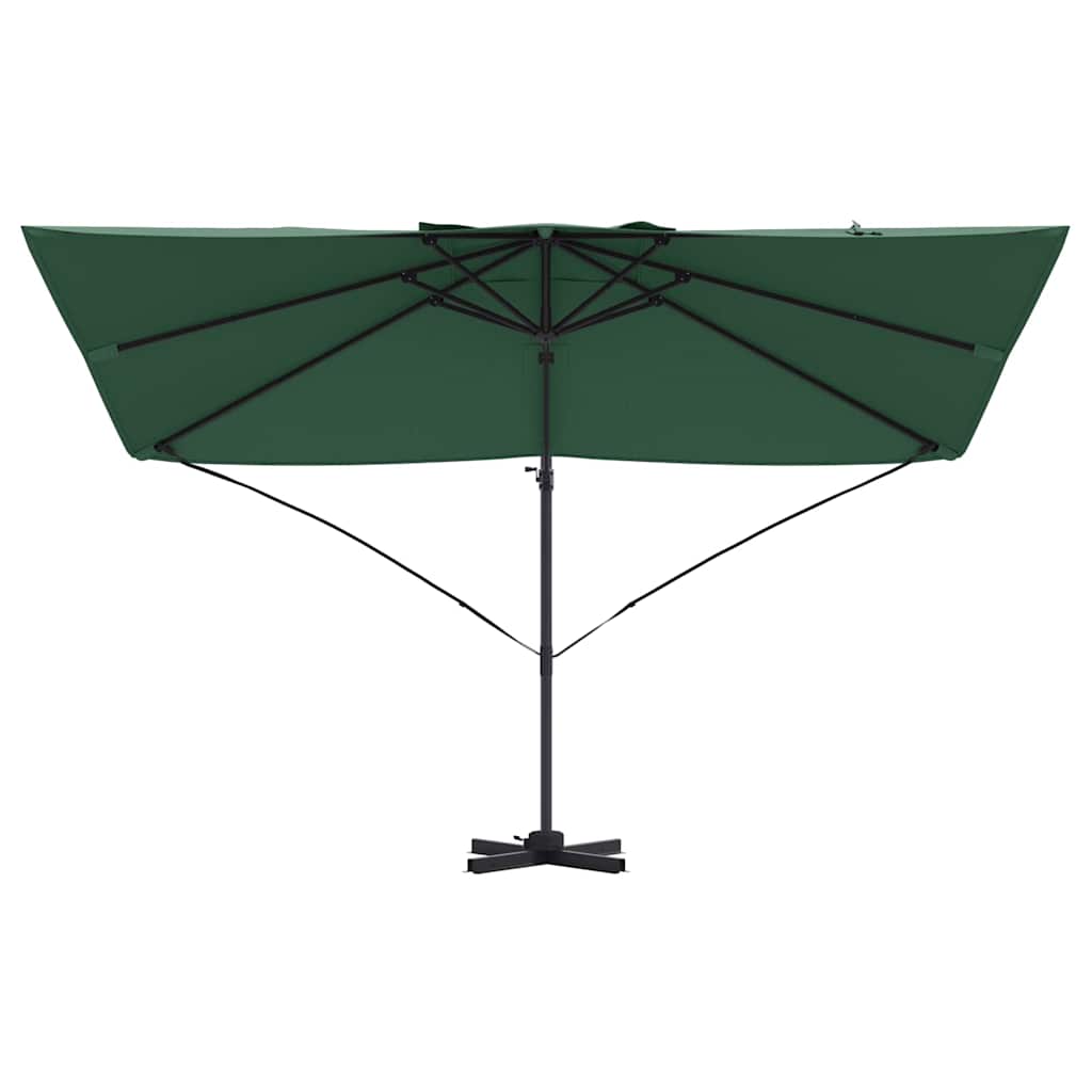 Cantilever Roma Parasol Green and Black 352 x 251 x 260 cm