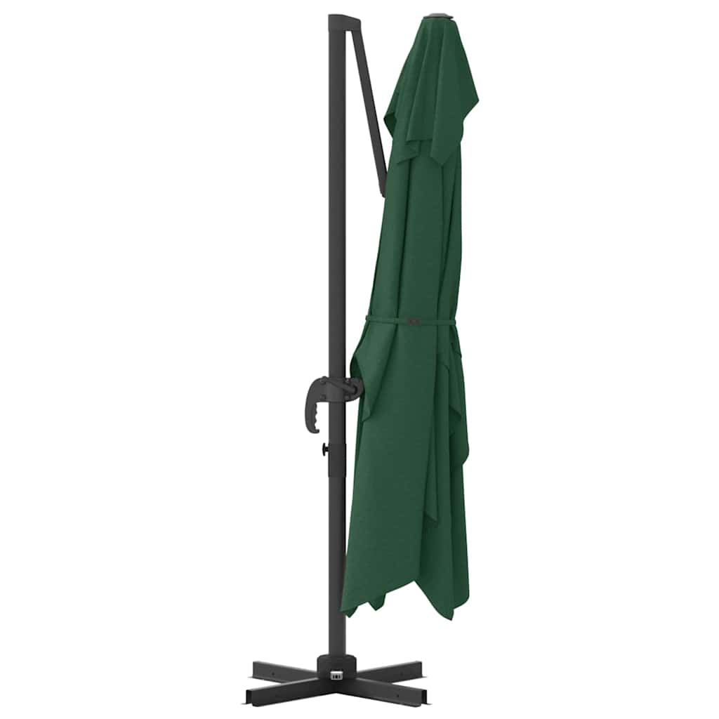 Cantilever Roma Parasol Green and Black 352 x 251 x 260 cm