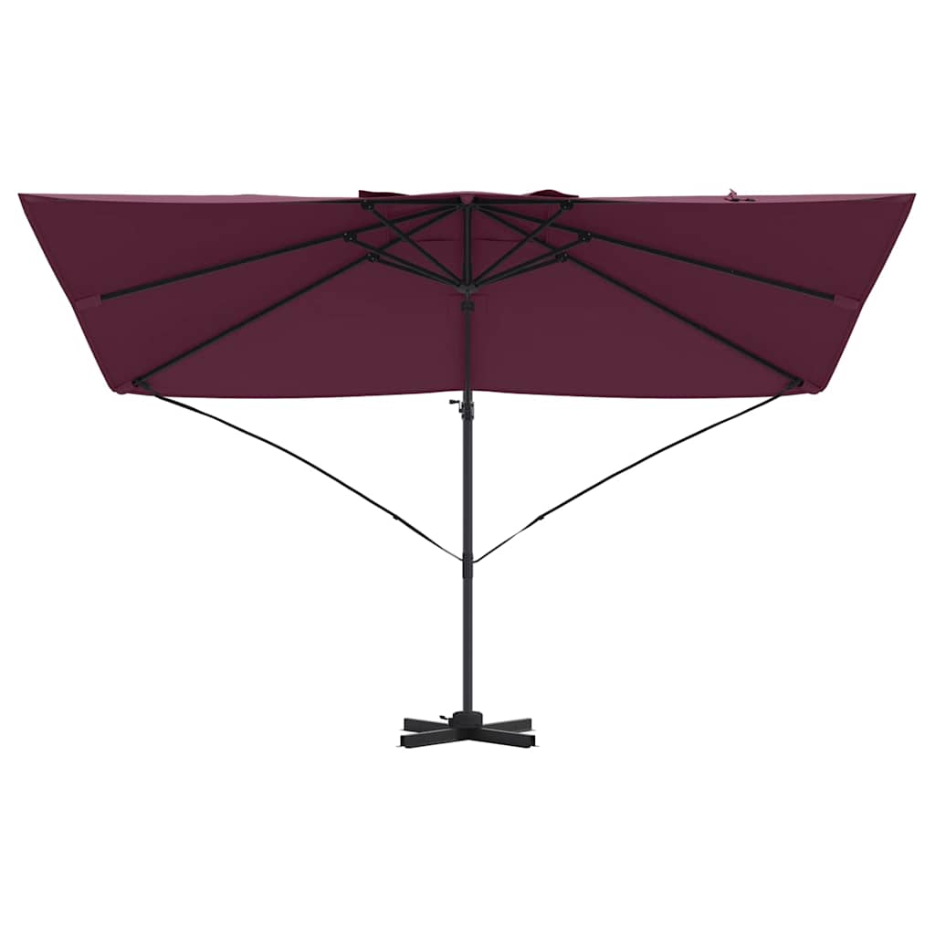 Cantilever Roma Parasol Red and Black 352 x 251 x 260 cm