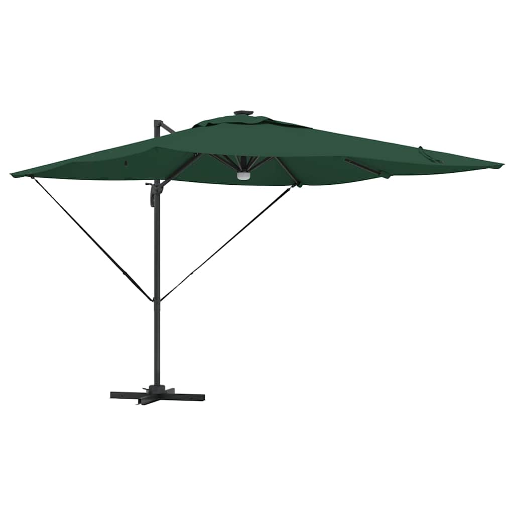 Roma Parasol Green 286 x 285 x 270 cm Aluminium and Polyester